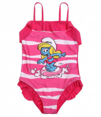 Costum de baie intreg pentru fete , Disney Strumfita , fucsia , 6 ani/116cm foto