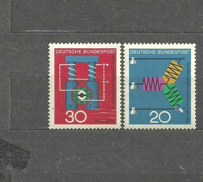 GERMANIA 1966 - REALIZARI STIINTIFICE SI TEHNICE, serie nestampilata, B33