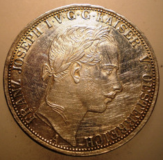 J.243 AUSTRIA FRANZ JOSEPH 1 VEREINSTHALER THALER TALER 1864 A ARGINT 18,5g foto