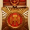 I.734 INSIGNA GERMANIA DDR RDG SOZIALISTISCH ARBEITEN LERNEN UND LEBEN h4cm