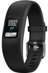 Bratara Fitness Garmin Vivofit 4, Bluetooth, Marimea L (Negru) foto