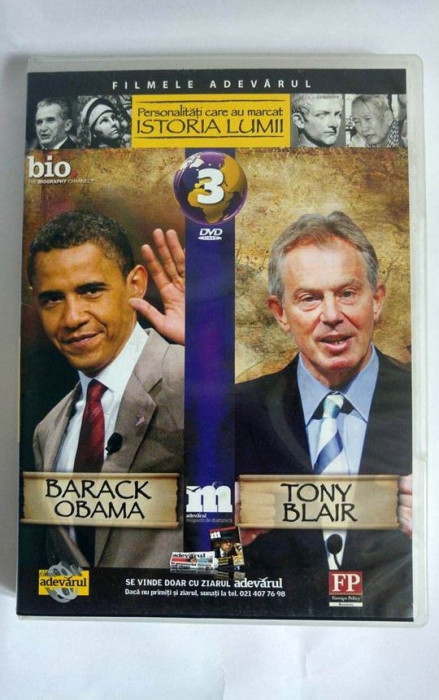 DVD Filmele Adevarul nr 3: Brack Obama si Tony Blair