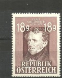 Austria 1947 - POET FRANZ GRILIPARZER, timbru nestampilat, B30