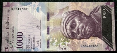 Venezuela 1000 1.000 Bolivares 2017 UNC necirculata ** foto