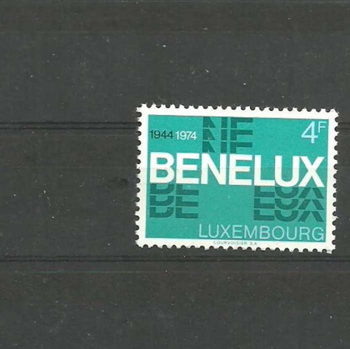 LUXEMBURG 1974 - ANIVERSARE BENELUX, timbru nestampilat, B31