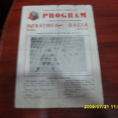 program Infratirea Oradea - Dacia Orastie