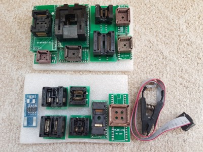 Programator universal TNM5000 USB Atmel EPROM + 15 adaptoare + IC Clip foto