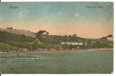 (A) carte postala-CONSTANTA Movila plaja foto