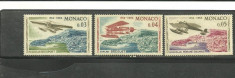 MONACO 1964 - AVIOANE DE EPOCA, 3 timbre nestampilate, B34 foto