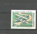 ARGENTINA 1977 - AVIATIA MILITARA, AVION BIPLAN IN ZBOR, timbru MNH, B35, Nestampilat