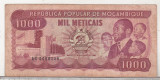 Bnk bn Mozambic 1000 meticais 1986 circulata