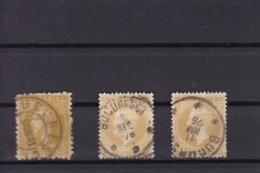 ROMANIA 1879 CAROL I - BUC II LOT 3 TIMBRE STAMPILATE
