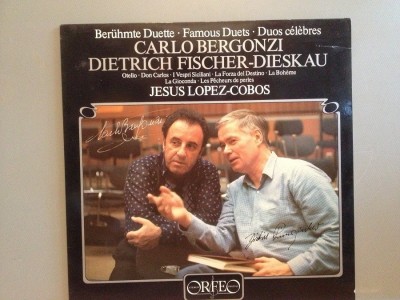 Famous Duets &amp;ndash; C.Bergonzi &amp;amp; Fischer-Dieskau (1982/ORFEO/RFG) - Vinil/Impecabil foto