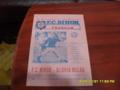 program FC Bihor - Gloria Buzau