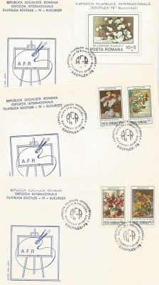 (No1) FDC ROMANIA -LP 986/987- EXPOZITIA iNTERNATIONAALA SOCFILEX 79 BUCURESTI foto