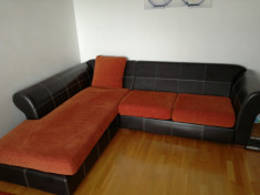 Canapea coltar living piele,vand urgent. foto