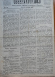 Ziarul Observatorul ; Politic , national si literar , an 1 ,nr. 55 , Sibiu ,1878