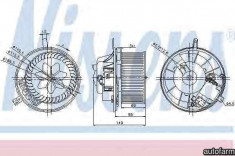 Ventilator aeroterma interior habitaclu VW CC (358) Producator NISSENS 87032 foto