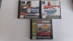 LOT 3 Jocuri - Knockout Kings + Ready to rumble - PS 1 [Second hand] foto