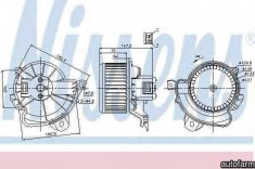 Ventilator aeroterma interior habitaclu PEUGEOT BIPPER Tepee Producator NISSENS 87086 foto