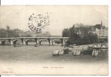 (A) carte postala(ilustrata)-FRANTA-Paris-Podul nou, Circulata, Printata