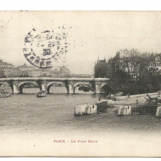 (A) carte postala(ilustrata)-FRANTA-Paris-Podul nou