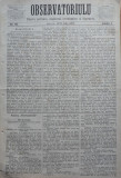 Ziarul Observatorul ; Politic , national si literar , an 1 ,nr. 58 , Sibiu ,1878