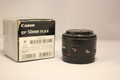 Obiectiv DSLR Canon EF 50mm F / 1.8 II foto
