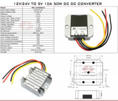 Incarcator auto 5V 10A foto