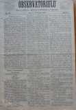 Cumpara ieftin Ziarul Observatorul ; Politic , national si literar , an 1 ,nr. 56 , Sibiu ,1878