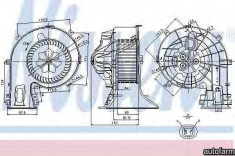 Ventilator aeroterma interior habitaclu OPEL SIGNUM Producator NISSENS 87049 foto