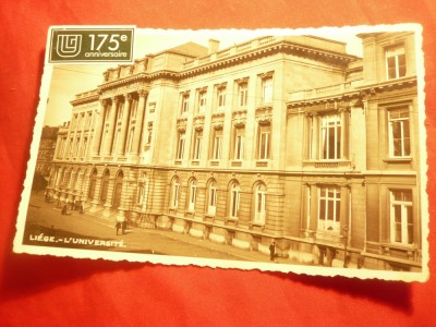 Ilustrata - Liege - Universitatea , cu Vigneta de 175 Ani Belgia 1932 foto