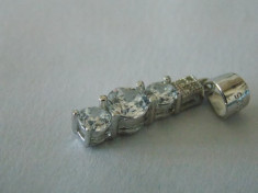 Pandant argint cu zirconii -121 foto