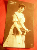 Ilustrata Actrita Maghiara Palmay Ilka ,circulat 1910, Circulata, Fotografie