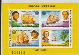 1992 LP 1282 EUROPA-CEPT &#039;92 -500 ANI DESCOPERIREA AMERICII BLOC DANTELAT MNH