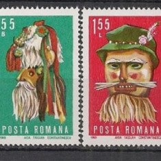 Romania 1969 - MASTI FOLCLORICE, serie nestampilata, Z10