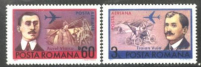 Romania 1972 - ANIVERSARI. AVIATIE. serie nestampilata Z12 foto