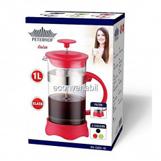 Infuzor ceai filtru cafea manual Peterhof PH1253110 1L foto