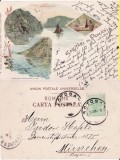 Portile de Fier - Dunarea-litografie