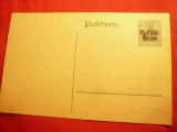 Carte Postala 5 pf. cu supratipar ,Ocupatia Germana in Polonia, Necirculata, Printata