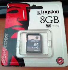 Card SD 8 gb, Kingston, sigilat foto