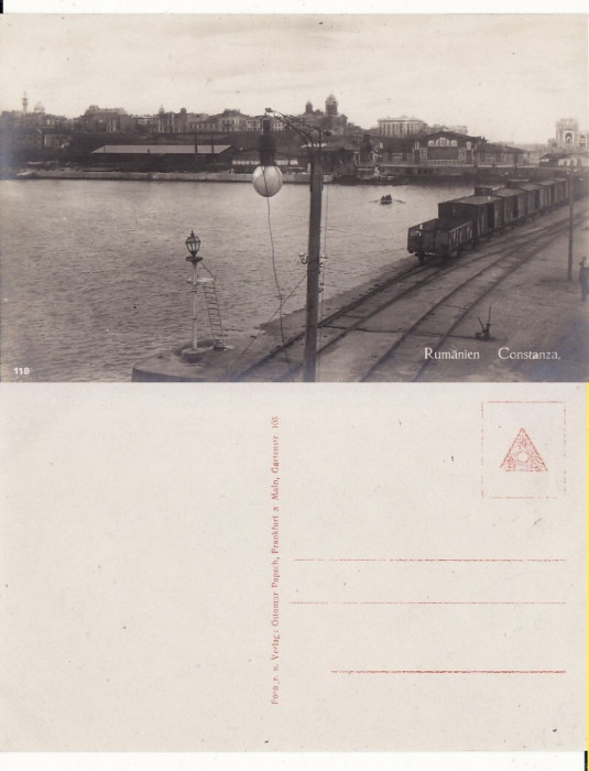 Constanta - Portul. Tren -rara, militara WWI, WK1