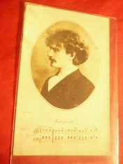 lustrata- Personalitati -Pianist Paderewski , stamp. liniara de gara,goarna 29 foto