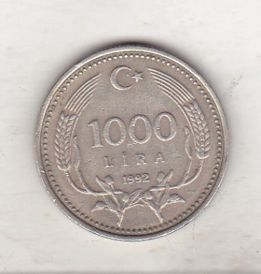 bnk mnd Turcia 1000 lire 1992 foto