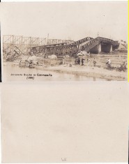 Cernauti ( Bucovina )- pod bombardat de rusi - militara, razboi, WWI- rara