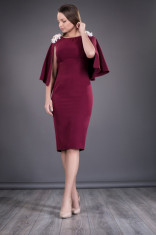 Rochie Angela marsala foto