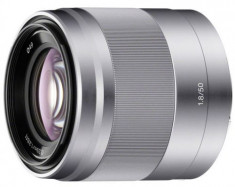 Obiectiv Foto Sony SEL-50F18S, 50mm, f/1.8, pentru portrete (Argintiu) foto