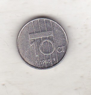 bnk mnd Olanda 10 cent 1985 foto