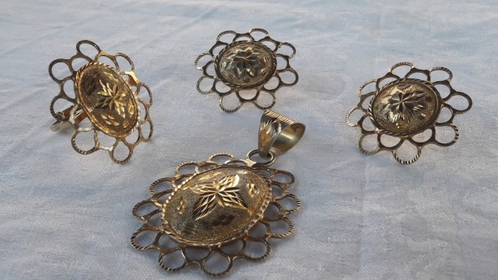 argint SET MEDALION INEL CERCEI aurit UNIC manopera EXCEPTIONALA superb SPLENDID