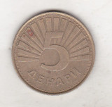 Bnk mnd Macedonia 5 dinari 2001 , fauna, Europa